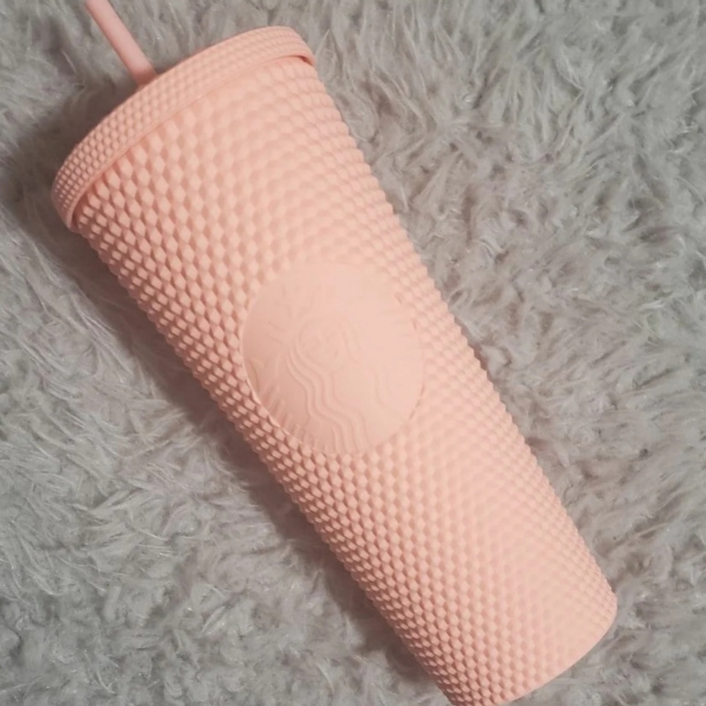 NWT Starbucks Studded Matte Pink Easter Tumbler